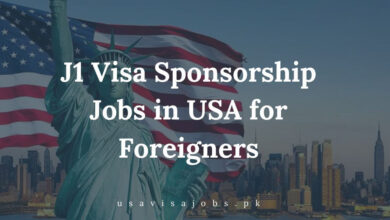 J1 Visa Sponsorship Jobs in USA for Foreigners