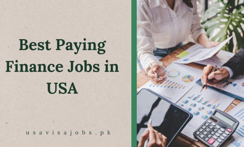 Best Paying Finance Jobs in USA