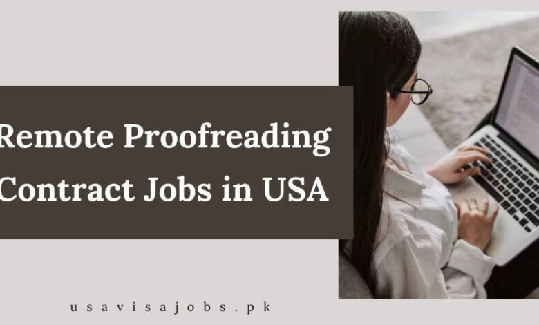 Remote Proofreading Contract Jobs in USA