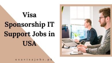 Visa Sponsorship IT Support Jobs in USA