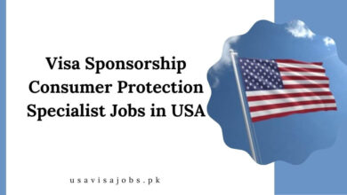 Visa Sponsorship Consumer Protection Specialist Jobs in USA