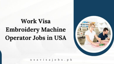 Work Visa Embroidery Machine Operator Jobs in USA