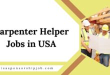 Carpenter Helper Jobs in USA