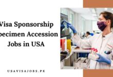 Visa Sponsorship Specimen Accession Jobs in USA