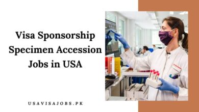 Visa Sponsorship Specimen Accession Jobs in USA